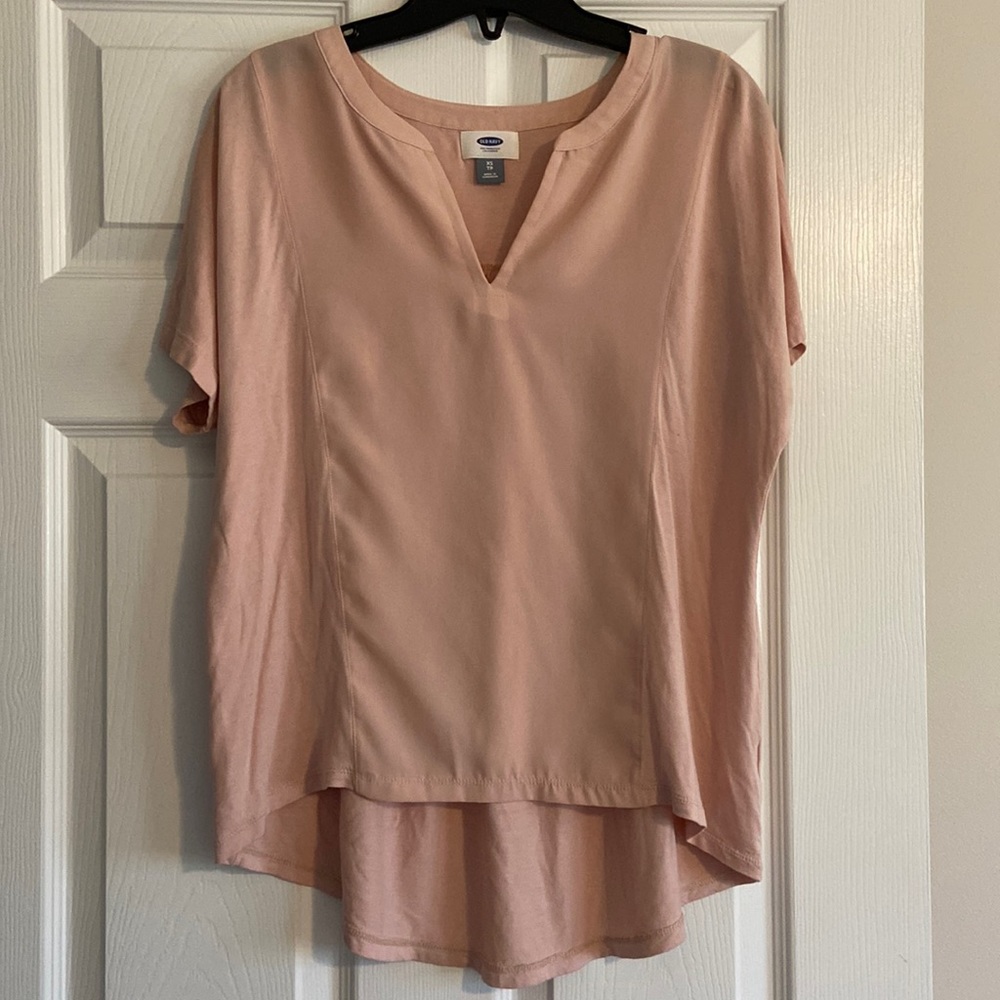 Old Navy Rose Flowy V-Neck Blouse